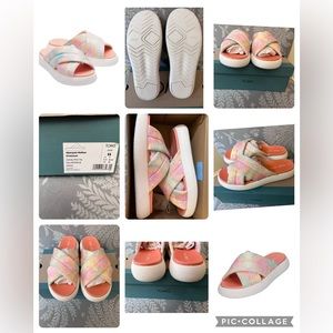 Toms Womens Alpargata Mallow Crossover Candy Pink Tie Dye - Size 11